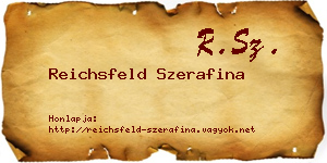 Reichsfeld Szerafina névjegykártya